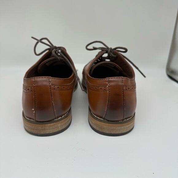 Stacy Adams Dickinson Cap-Toe Lace-up Oxford Cognac Brown Youth Boys Size 3 - Picture 12 of 16